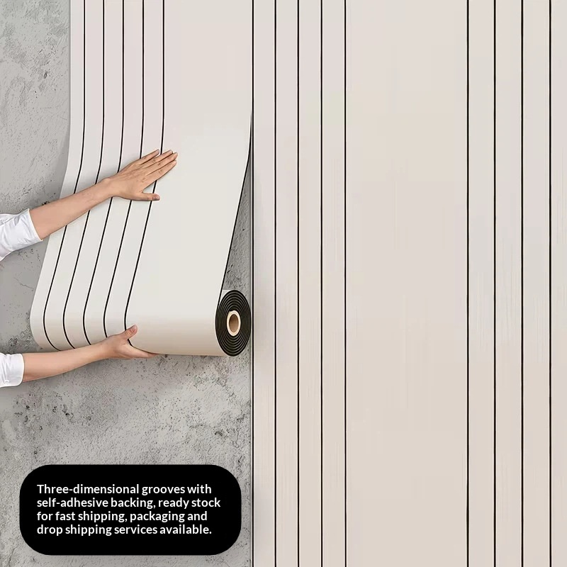 Pvc Panel Background - Wall stickers self-adhesive TV background wall