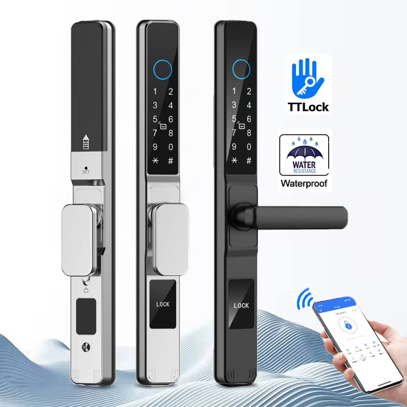 Waterproof Fingerprint Smart L - Glass Door Hinge ulasan dan harga