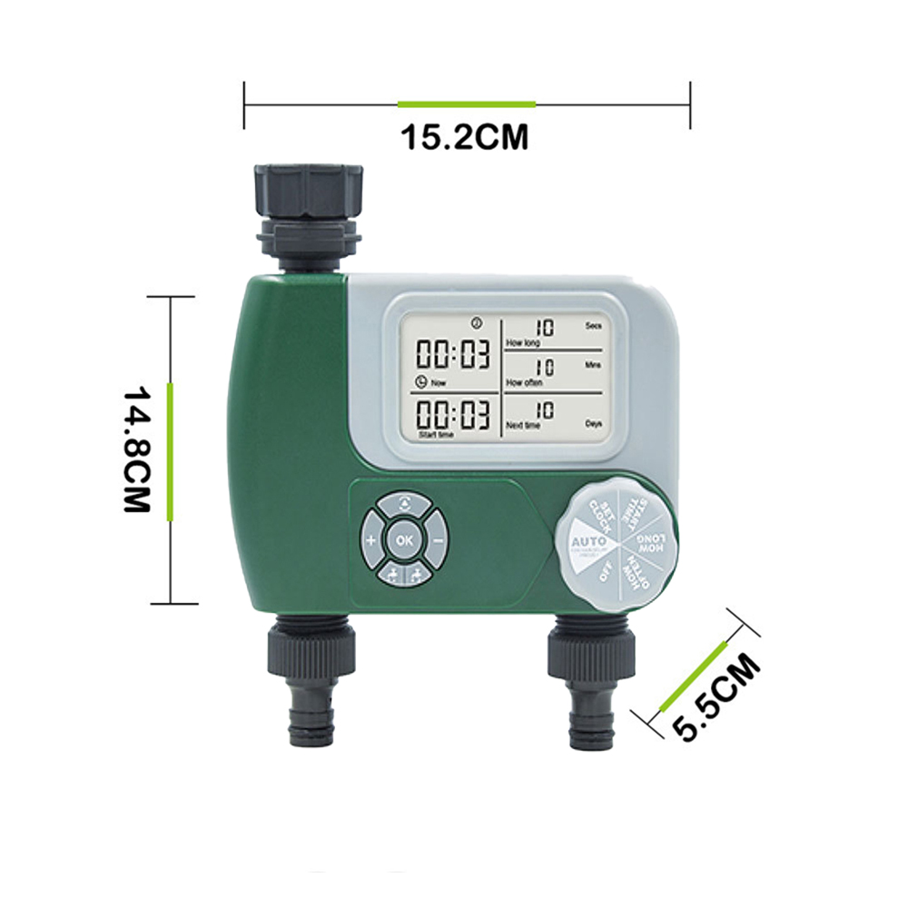 Electronic Garden Hose Water T - Timer Dual Outlet ulasan dan harga