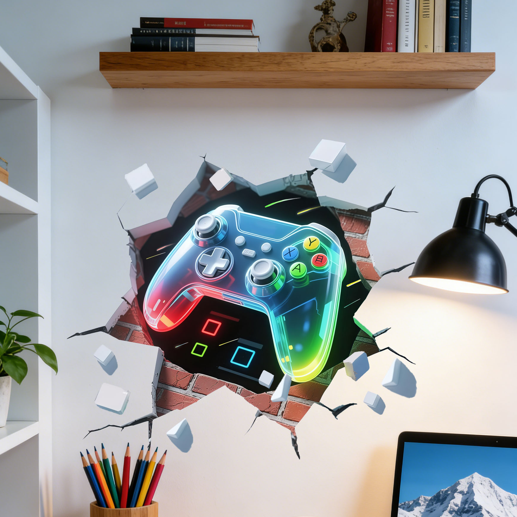 Game Controller Decal for Boys - Pvc Panel Background ulasan dan harga
