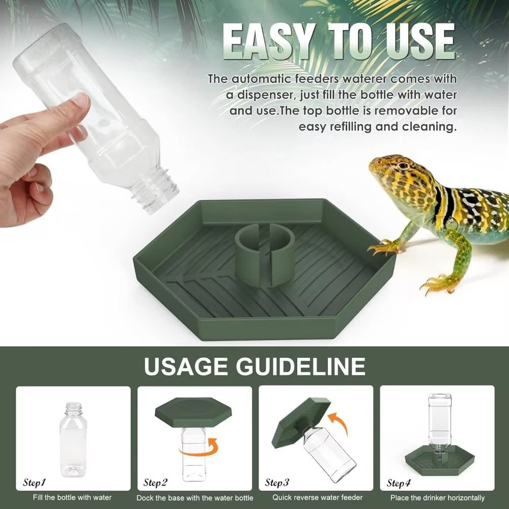 Turtle Food Bowl Anti-slip Rep - Water Dish Reptile ulasan dan harga