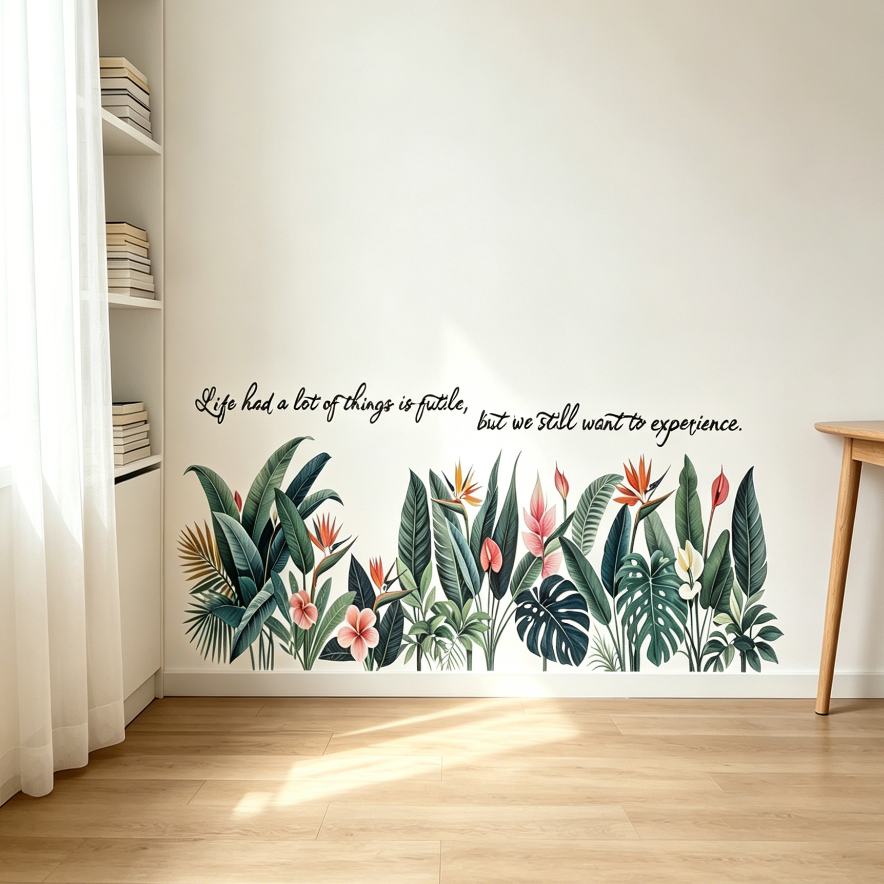 Tropical background wall stick - Pvc Panel Background ulasan dan harga