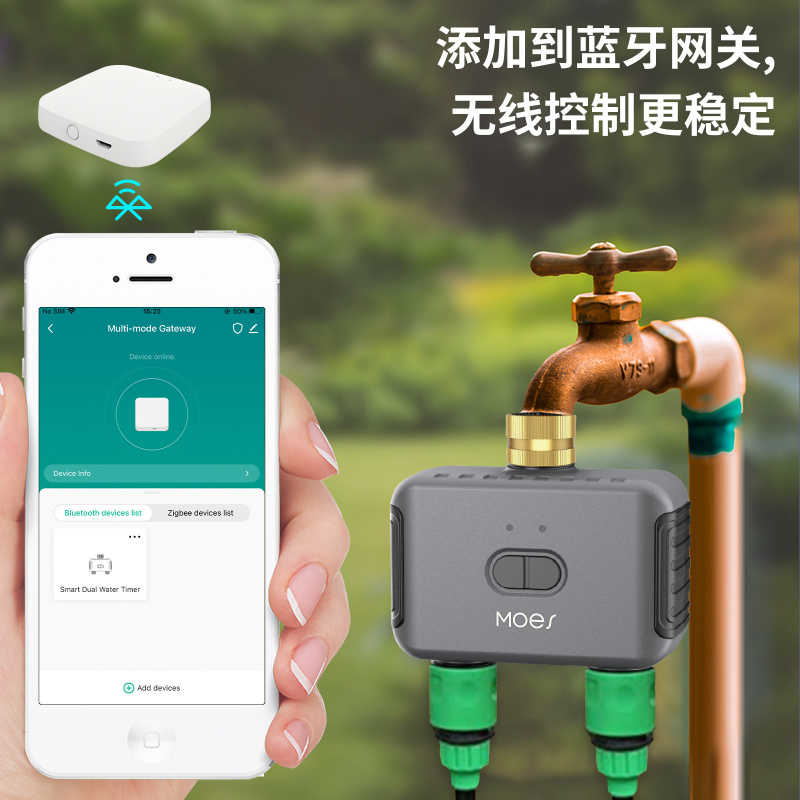 TS Bluetooth Tuya Smart Garden - Timer Dual Outlet ulasan dan harga