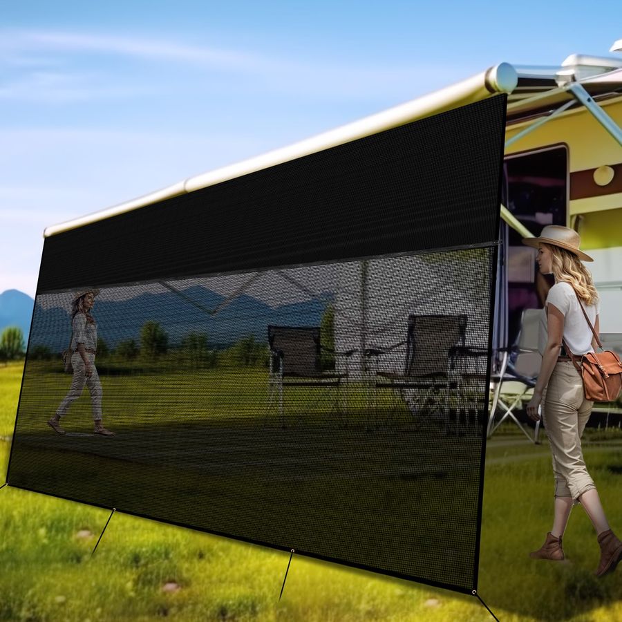 Awning Shade Screen with Zippe - Screen Top Mesh ulasan dan harga