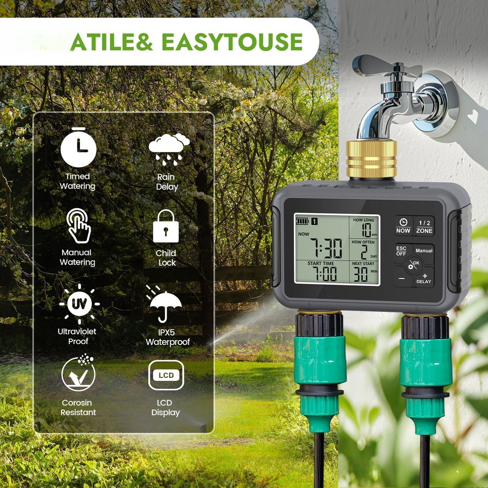Automatic Controller Battery O - Timer Dual Outlet ulasan dan harga