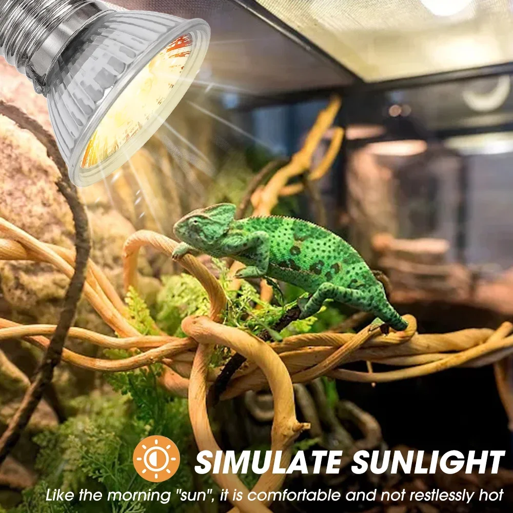 25/50/75W UVB Reptile Lamp Bul - Calcium Powder Reptile ulasan dan harga