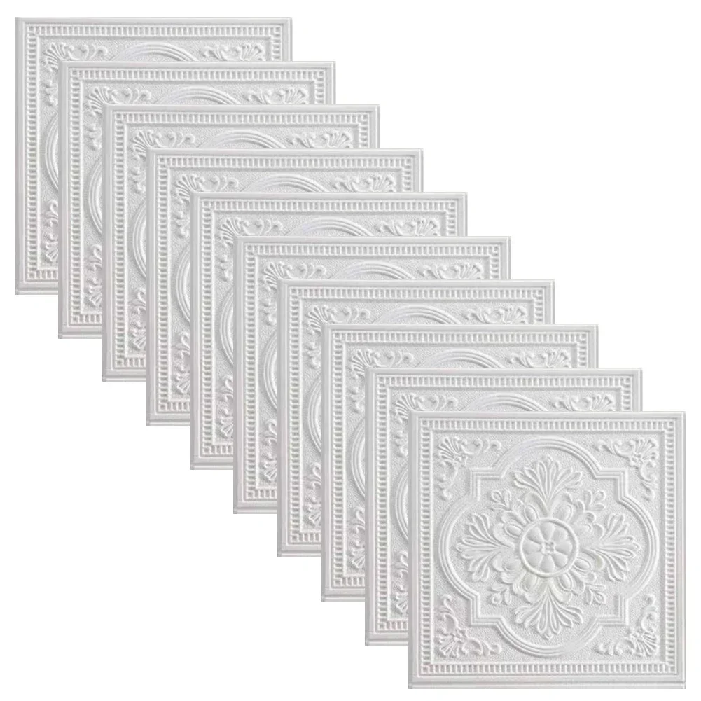 1/10 Pc 3D Wall Panel Wall Sti - Pvc Panel Background ulasan dan harga