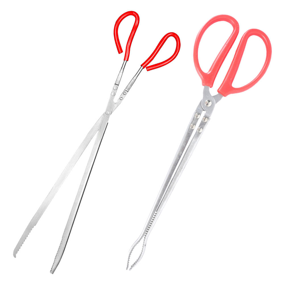 2Pcs Stainless Steel Snake Ton - Feeding Tong Stainless ulasan dan harga